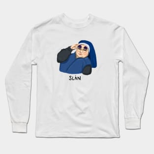 Sister Michael sunglasses side eye | slan abhaile text version Long Sleeve T-Shirt